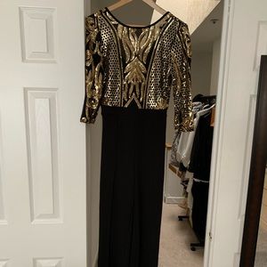 Black and Gold Jumpsuit